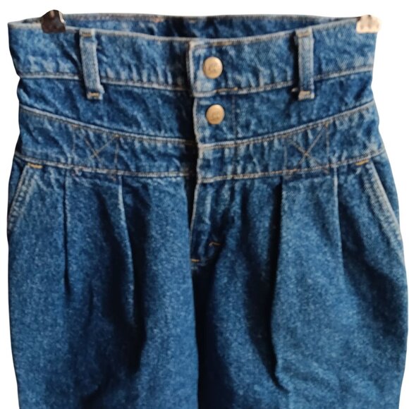 Vintage Lee Girls Jeans 12 23x27 Banded Yoke Relaxed Fit Pepper Wash New Tags - Picture 1 of 6